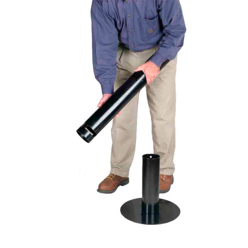 Smokers' Pole, Rubbermaid zilver