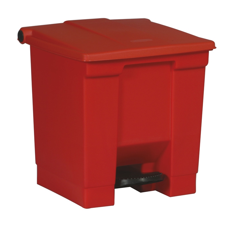 Step-On container 30 ltr, rood