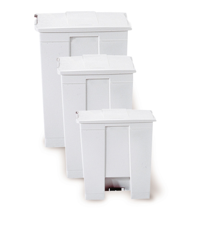 Step-On container 30 ltr, wit