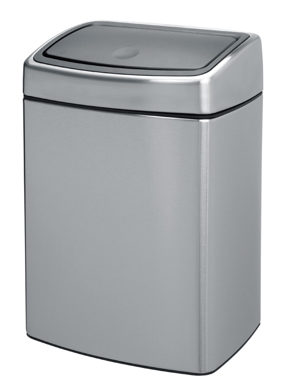 Touch bin 10 ltr, Brabantia mat RVS FPP