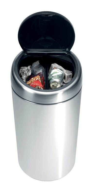 Twin Bin 2x20ltr, mat RVS FPP