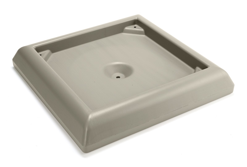 Verzwaarde basis, Rubbermaid beige