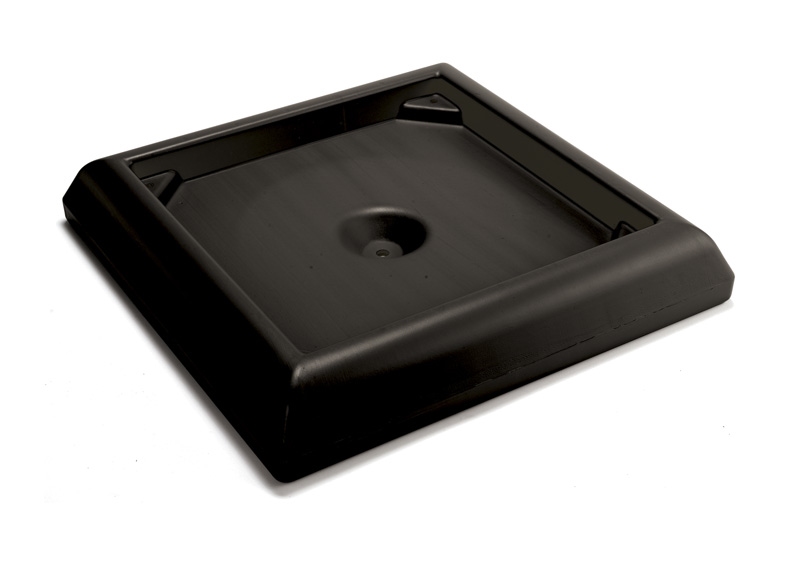 Verzwaarde basis, Rubbermaid zwart
