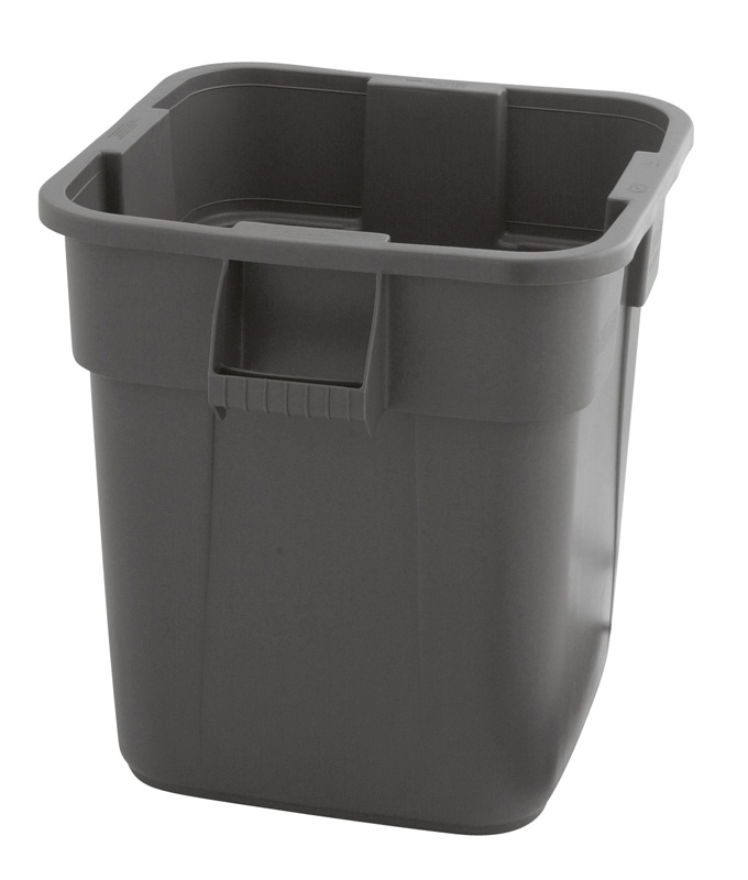 Vierkante Brute container 151,4 ltr, Rubbermaid grijs