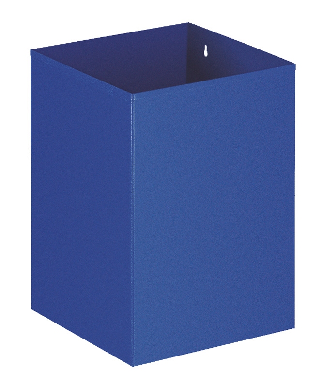 Vierkante papierbak blauw