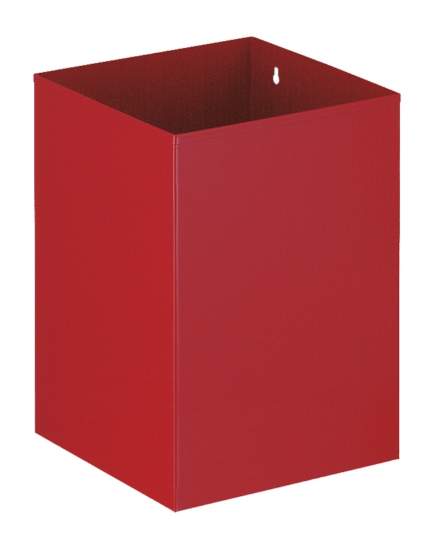Vierkante papierbak rood