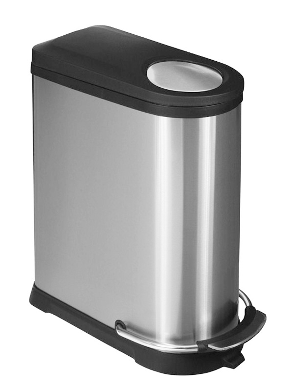Viva recycling pedaalemmer 20+16 ltr, EKO mat RVS