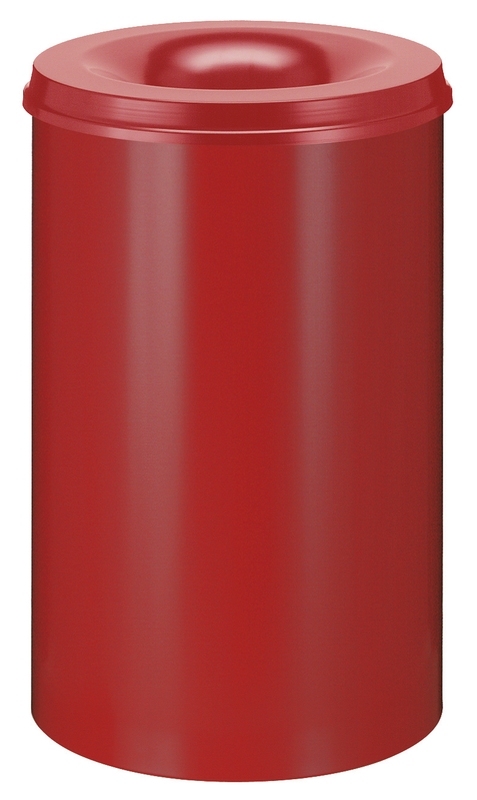Vlamdovende papierbak 110 ltr rood