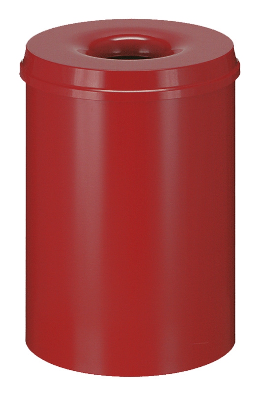 Vlamdovende papierbak 30 ltr rood