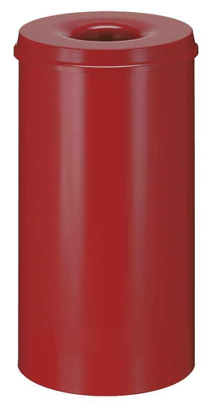 Vlamdovende papierbak 50 ltr rood