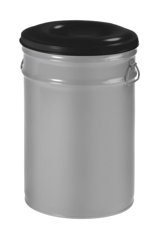 Vlamdovende papierbak 60 ltr - Uit assortiment aluminiumgrij