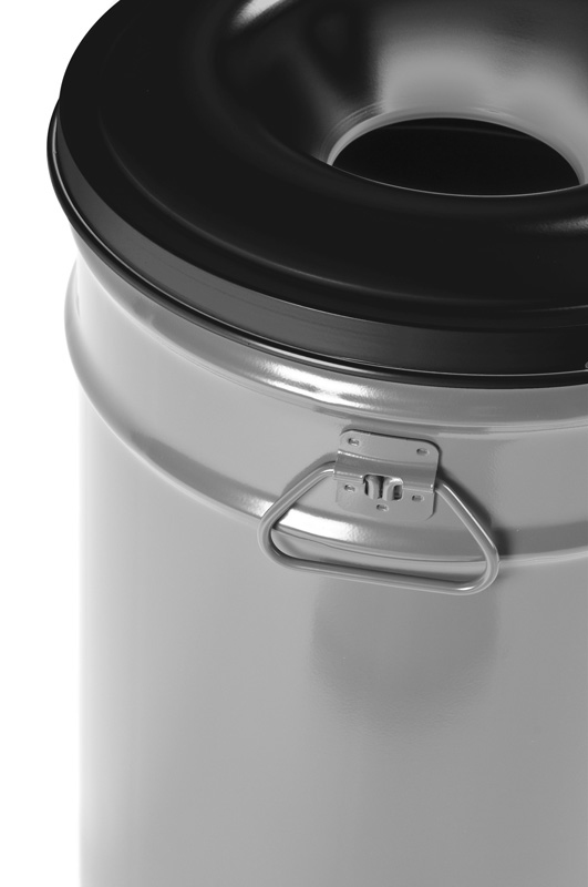 Vlamdovende papierbak 60 ltr - Uit assortiment aluminiumgrij