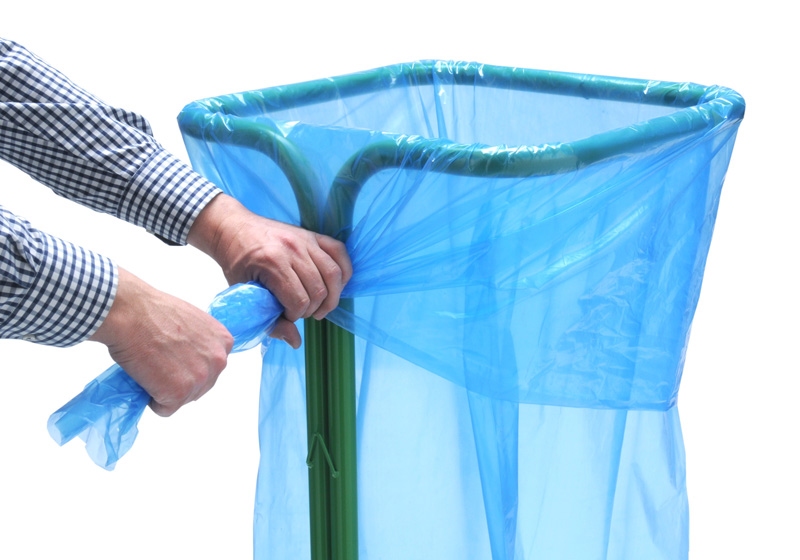 Zelfklemmende Zakhouder, 1000 ltr (type 1600) groen