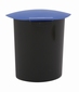 Inzet 6 ltr met deksel zwart, blauw