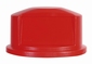 Dome deksel, rood